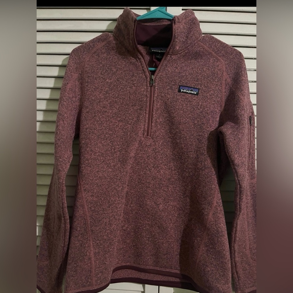 PATAGONIA Better Sweater Kipi Pink 1/4 Zip Fleece Pullover Size Small
